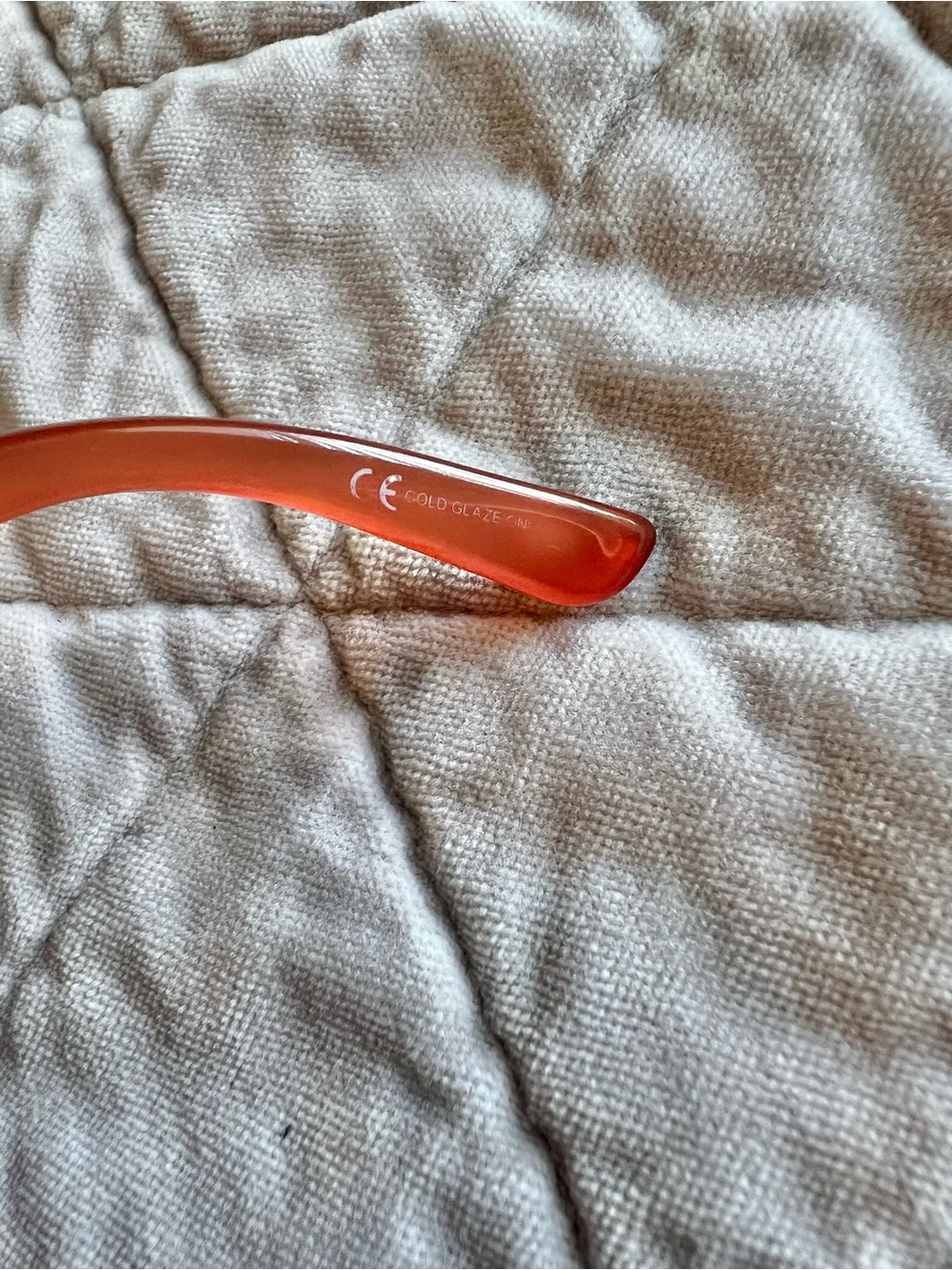 Vintage Gucci GG3021 0LPG Opal Coral Rectangular Glasses Frames Italy Rare - Picture 8 of 9